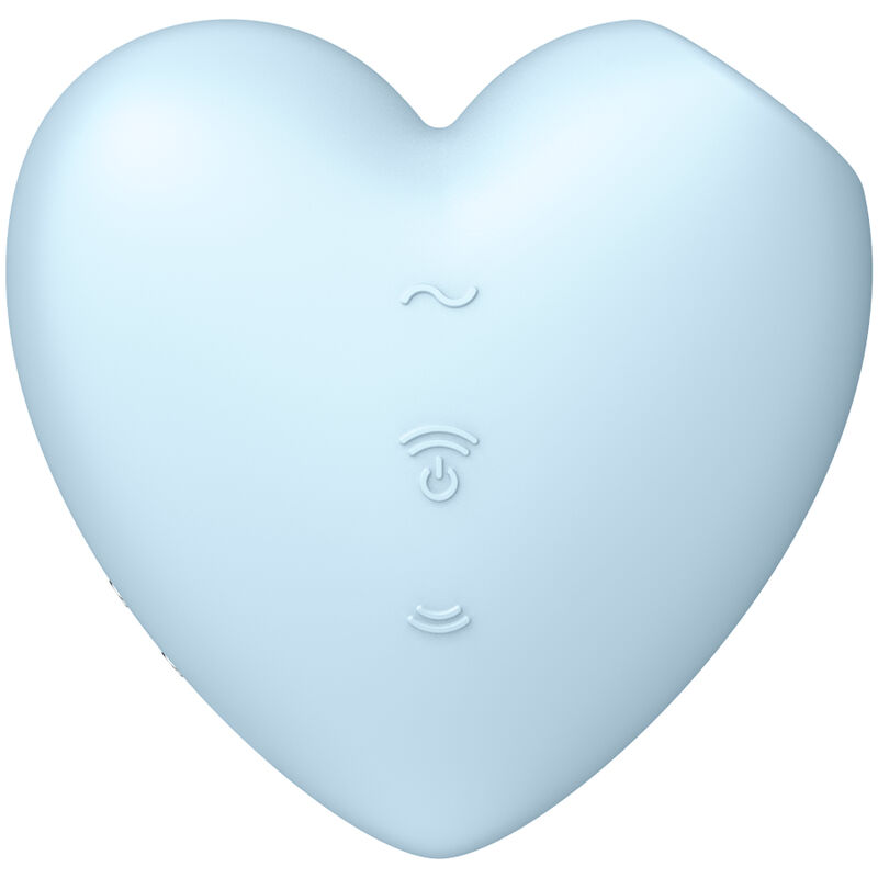 SATISFYER - CUTIE HEART AIR PULSE STIMULATOR VIBRATOR BLUE 2 SATISFYER - CUTIE HEART AIR PULSE STIMULATOR VIBRATOR BLUE - obrazek 2