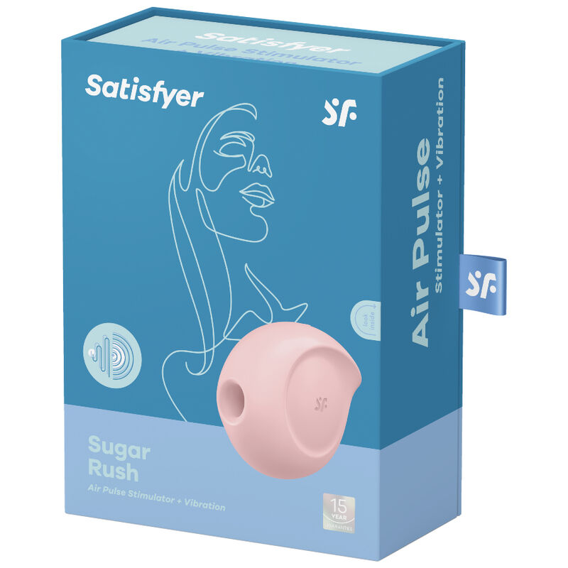 SATISFYER - SUGAR RUSH AIR PULSE STIMULATOR VIBRATOR PINK 4 SATISFYER - SUGAR RUSH AIR PULSE STIMULATOR VIBRATOR PINK - obrazek 4