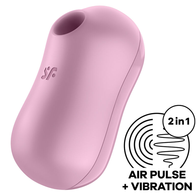 SATISFYER - COTTON CANDY AIR PULSE STIMULATOR  VIBRATOR LILAC