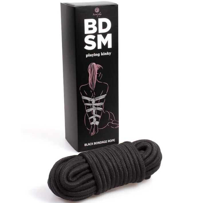 SECRETPLAY - BLACK BONDAGE ROPE BDSM COLLECTION 2 SECRETPLAY - BLACK BONDAGE ROPE BDSM COLLECTION - obrazek 2