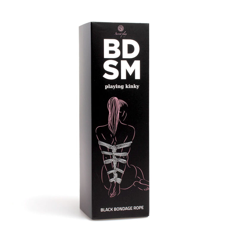 SECRETPLAY - BLACK BONDAGE ROPE BDSM COLLECTION 5 SECRETPLAY - BLACK BONDAGE ROPE BDSM COLLECTION - obrazek 5
