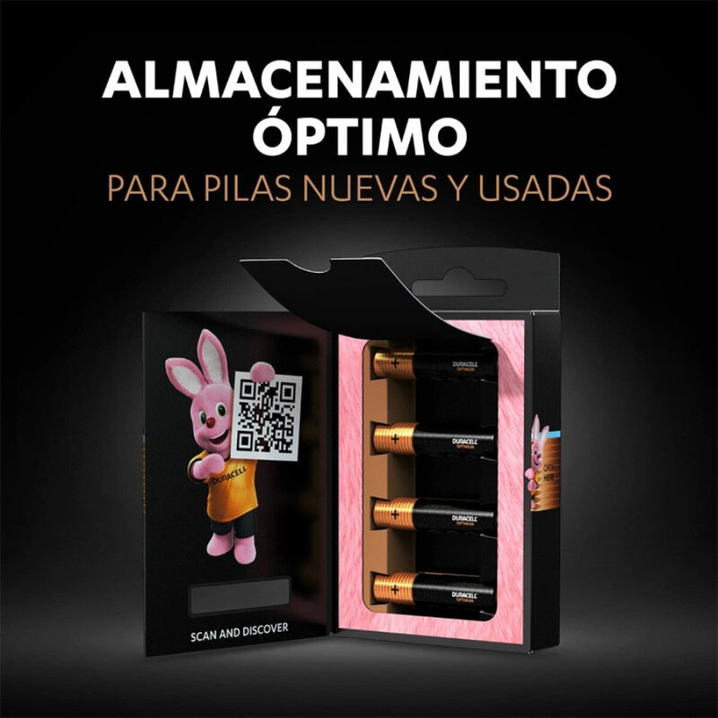 DURACELL - OPTIMUM 200 ALKALINE BATTERY AAA LR03 4 UNIT 2 DURACELL - OPTIMUM 200 ALKALINE BATTERY AAA LR03 4 UNIT - obrazek 2