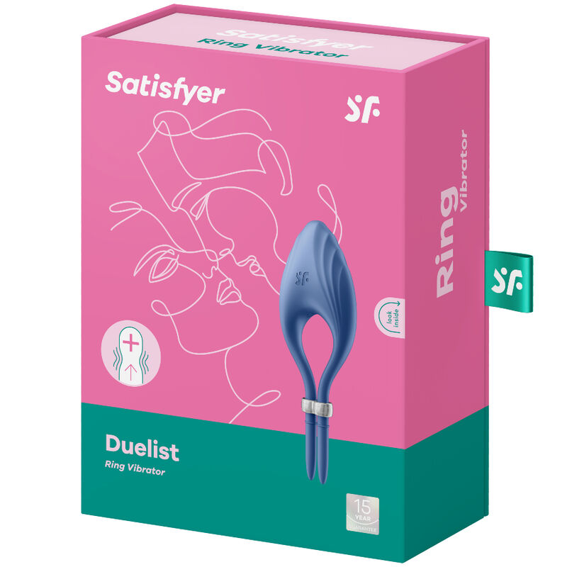 SATISFYER - DUELIST RING VIBRATOR BLUE 4 SATISFYER - DUELIST RING VIBRATOR BLUE - obrazek 4