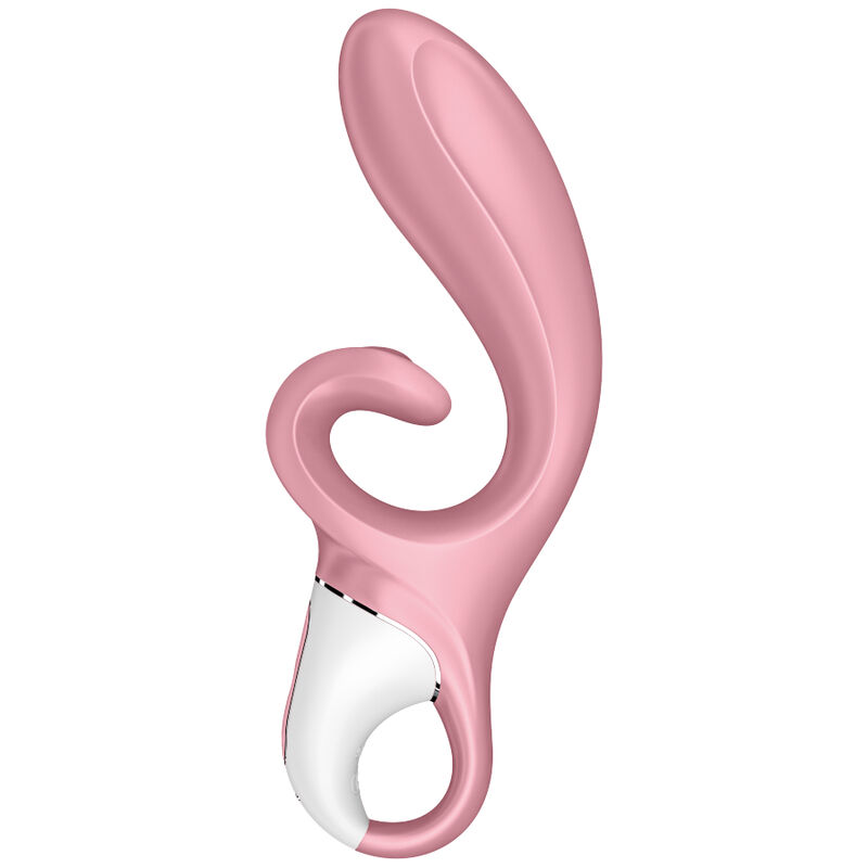 SATISFYER - HUG ME RABBIT VIBRATOR APP PINK 2 SATISFYER - HUG ME RABBIT VIBRATOR APP PINK - obrazek 2