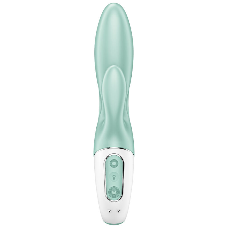 SATISFYER - AIR PUMP BUNNY 5+ INFLATABLE RABBIT VIBRATOR APP GREEN 2 SATISFYER - AIR PUMP BUNNY 5+ INFLATABLE RABBIT VIBRATOR APP GREEN - obrazek 2