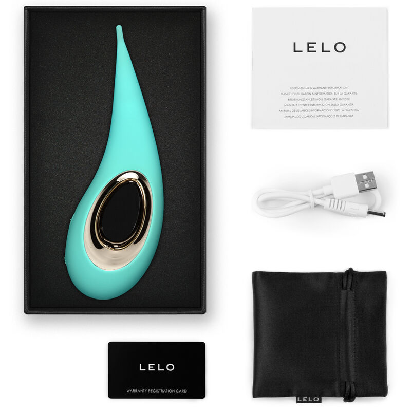 LELO - DOT CLITORIS STIMULATOR - AQUA GREEN 2 LELO - DOT CLITORIS STIMULATOR - AQUA GREEN - obrazek 2