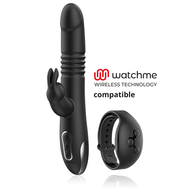 BLACKSILVER - KENJI STIMULATING VIBE COMPATIBLE WITH WATCHME WIRELESS TECHNOLOGY 2 BLACKSILVER - KENJI STIMULATING VIBE COMPATIBLE WITH WATCHME WIRELESS TECHNOLOGY - obrazek 2