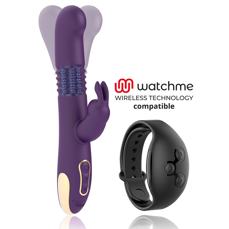TREASURE - BASTIAN RABBIT UP  DOWN, ROTATOR  VIBRATOR COMPATIBLE WITH WATCHME WIRELESS TECHNOLOGY