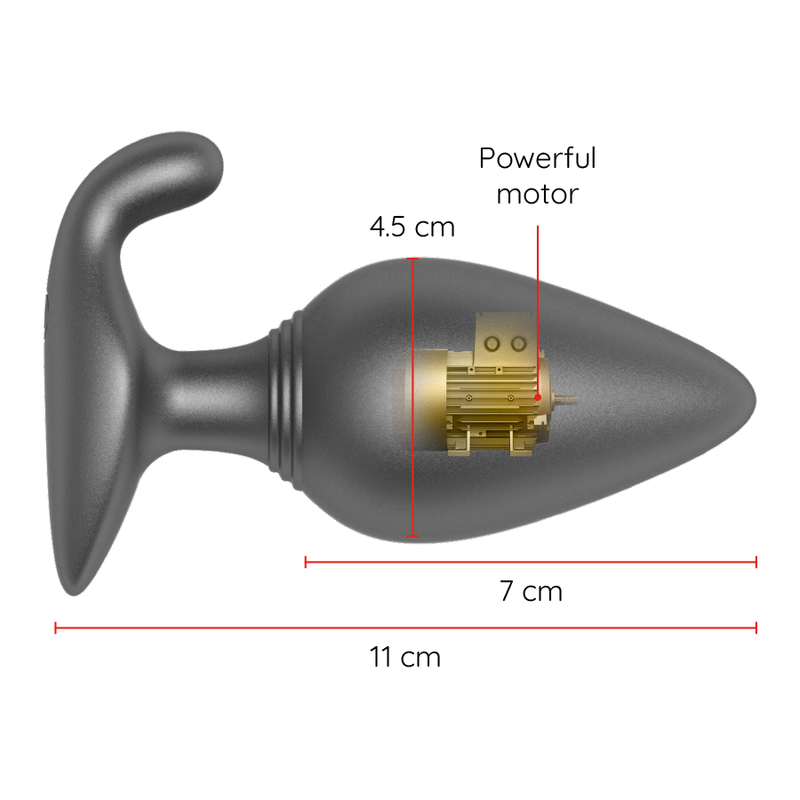 ONINDER - RIO VIBRATING ANAL PLUG BLACK - FREE APP 3 ONINDER - RIO VIBRATING ANAL PLUG BLACK - FREE APP - obrazek 3