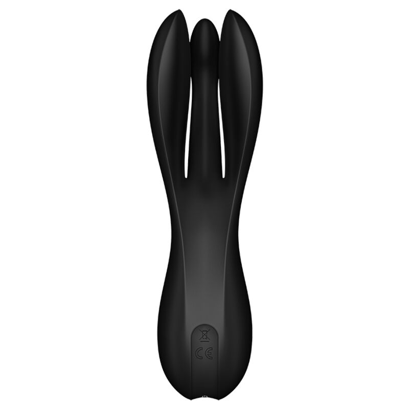 SATISFYER - THREESOME 2 VIBRATOR BLACK 4 SATISFYER - THREESOME 2 VIBRATOR BLACK - obrazek 4