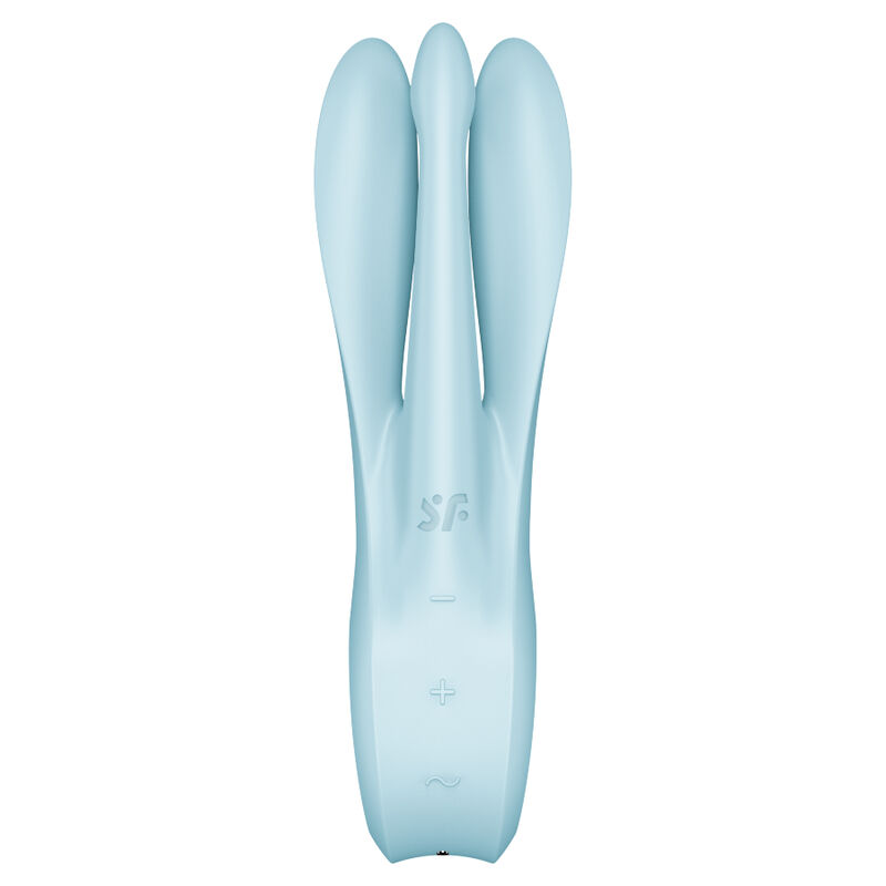 SATISFYER - THREESOME 1 VIBRATOR BLUE 3 SATISFYER - THREESOME 1 VIBRATOR BLUE - obrazek 3