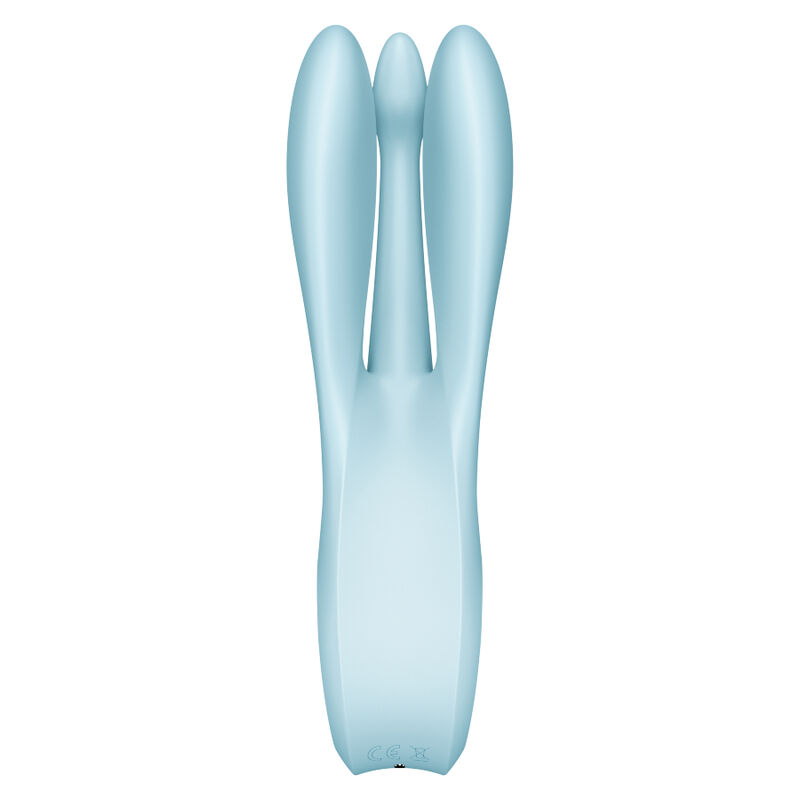 SATISFYER - THREESOME 1 VIBRATOR BLUE 2 SATISFYER - THREESOME 1 VIBRATOR BLUE - obrazek 2