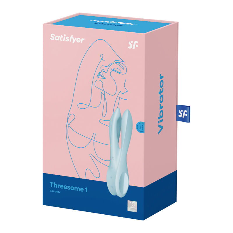 SATISFYER - THREESOME 1 VIBRATOR BLUE 5 SATISFYER - THREESOME 1 VIBRATOR BLUE - obrazek 5