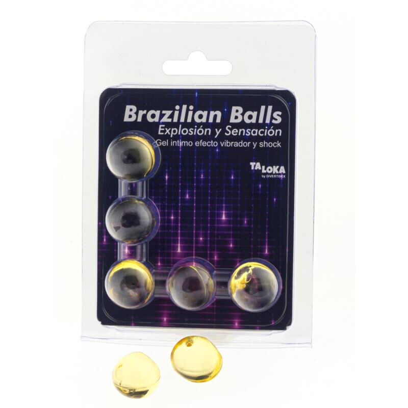 TALOKA - 5 BRAZILIAN BALLS VIBRATING  SHOCK EFFECT EXCITING GEL