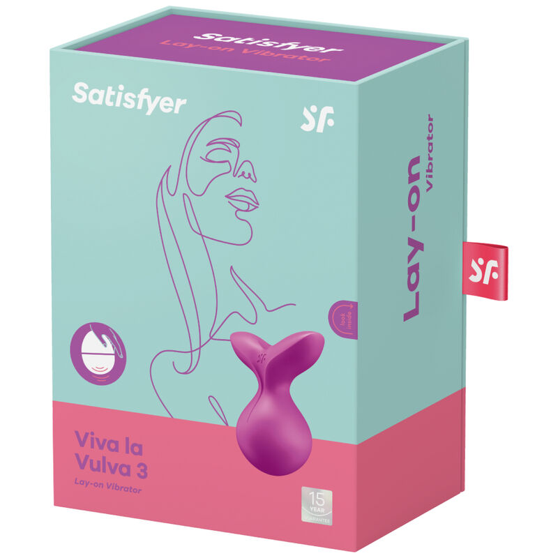 SATISFYER - VIVA LA VULVA 3 LAY-ON VIBRATOR VIOLET 4 SATISFYER - VIVA LA VULVA 3 LAY-ON VIBRATOR VIOLET - obrazek 4