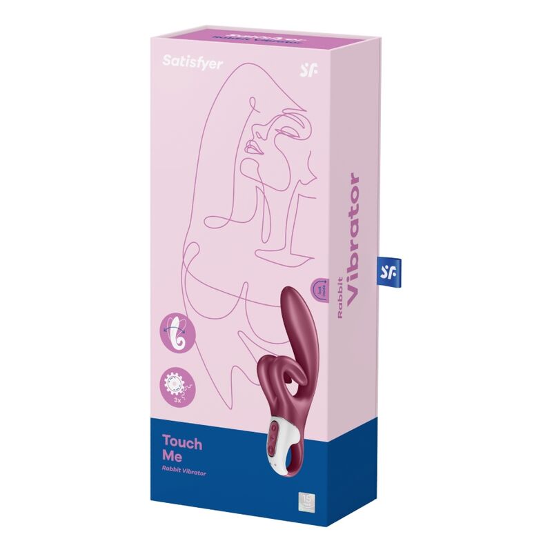 SATISFYER - TOUCH ME RABBIT VIBRATION RED 5 SATISFYER - TOUCH ME RABBIT VIBRATION RED - obrazek 5