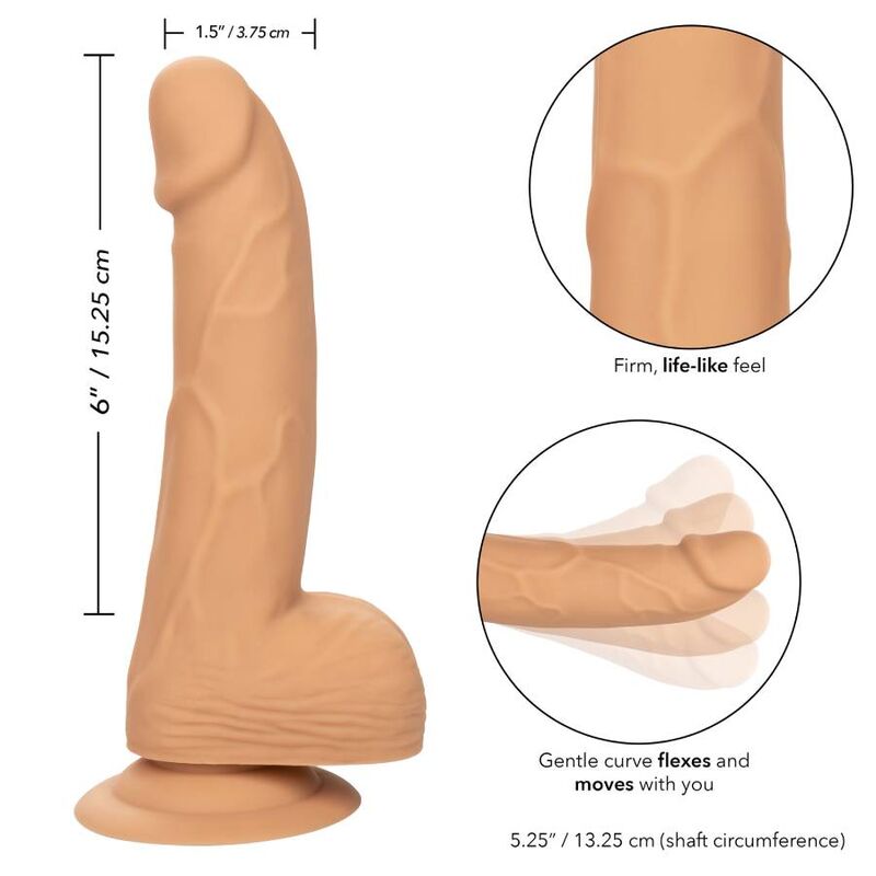 CALEXOTICS - SILICONE STUDS 15.24 CM SKIN 2 CALEXOTICS - SILICONE STUDS 15.24 CM SKIN - obrazek 2