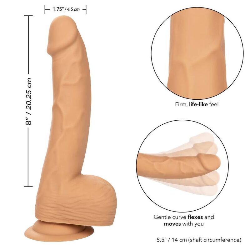CALEXOTICS - SILICONE STUDS 20.32 CM SKIN 2 CALEXOTICS - SILICONE STUDS 20.32 CM SKIN - obrazek 2