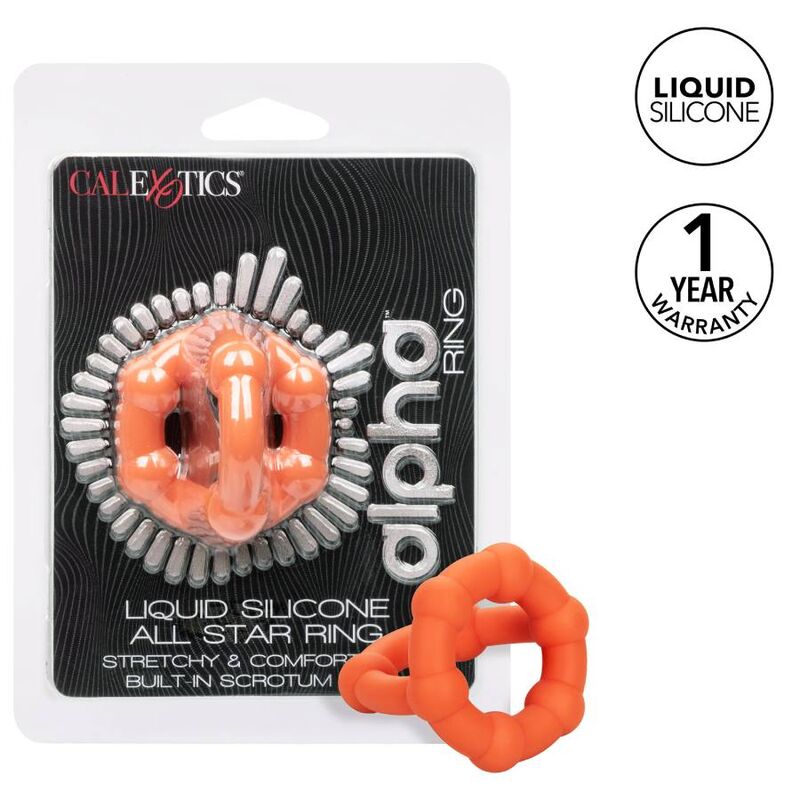 CALEXOTICS - ALPHA ALL STAR RING ORANGE 2 CALEXOTICS - ALPHA ALL STAR RING ORANGE - obrazek 2