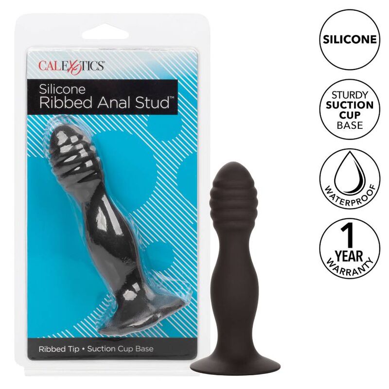 CALEXOTICS - RIBBED ANAL STUD 2 CALEXOTICS - RIBBED ANAL STUD - obrazek 2