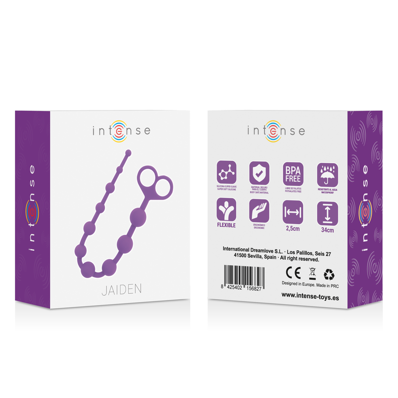 INTENSE - JAIDEN ANAL BEADS LILAC 5 INTENSE - JAIDEN ANAL BEADS LILAC - obrazek 5