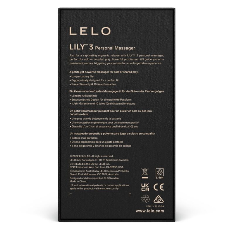 LELO - LILY 3 PERSONAL MASSAGER - AQUA GREEN 4 LELO - LILY 3 PERSONAL MASSAGER - AQUA GREEN - obrazek 4