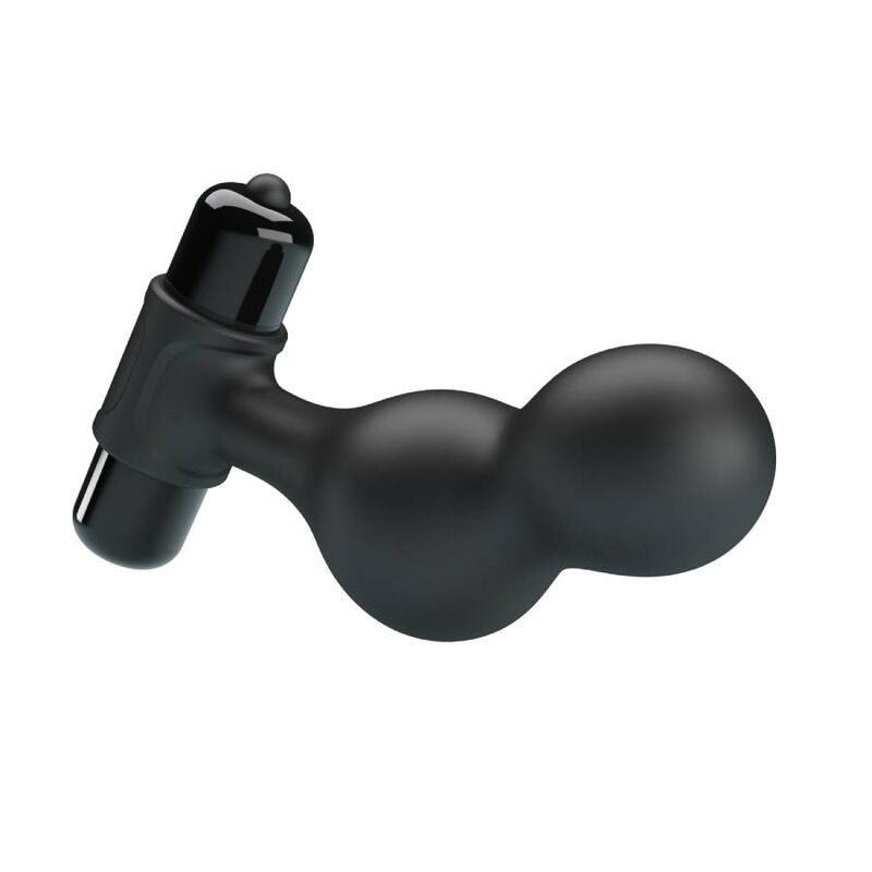 MR PLAY - BLACK SILICONE VIBRATOR ANAL PLUG 5 MR PLAY - BLACK SILICONE VIBRATOR ANAL PLUG - obrazek 5