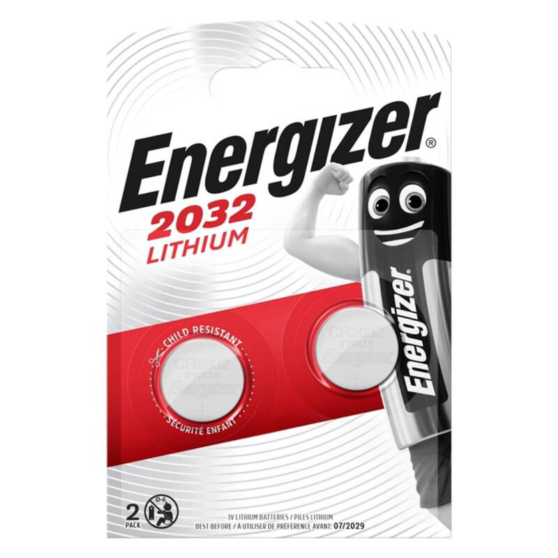 ENERGIZER - BATTERY LITHIUM BUTTON CR2032 3V 2 UNIT 1 ENERGIZER - BATTERY LITHIUM BUTTON CR2032 3V 2 UNIT