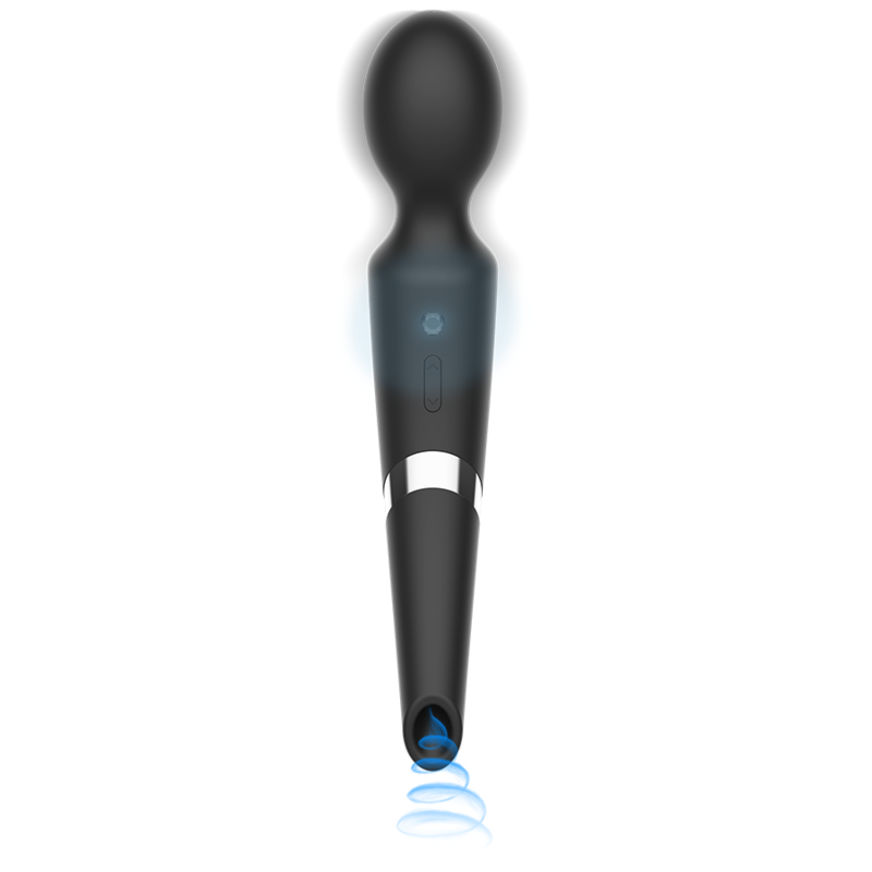 BLACKSILVER - BECK WAND AND SUCTION CUP 2 IN 1 SILICONE 2 BLACKSILVER - BECK WAND AND SUCTION CUP 2 IN 1 SILICONE - obrazek 2