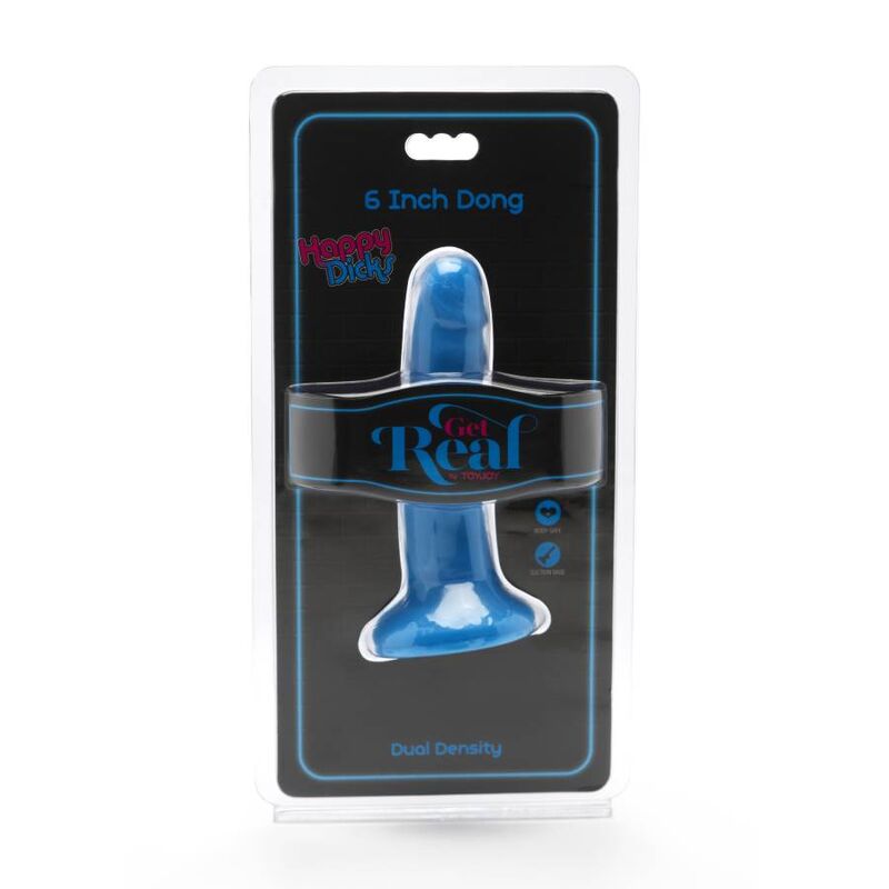 GET REAL - HAPPY DICKS DONG 12 CM BLUE 2 GET REAL - HAPPY DICKS DONG 12 CM BLUE - obrazek 2