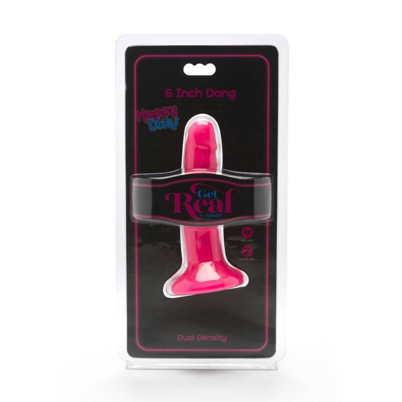 GET REAL - HAPPY DICKS DONG 12 CM PINK 2 GET REAL - HAPPY DICKS DONG 12 CM PINK - obrazek 2