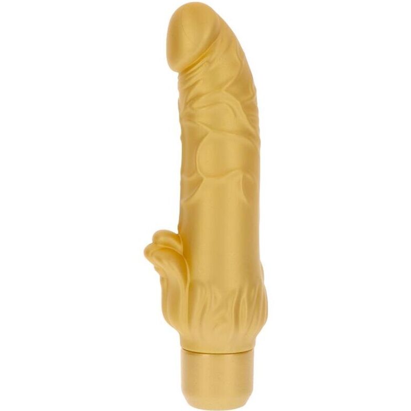 GET REAL - GOLD DICKER STIM VIBRATOR GOLD 1 GET REAL - GOLD DICKER STIM VIBRATOR GOLD