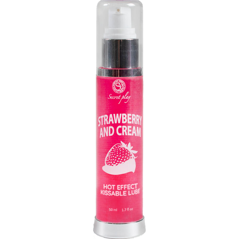 SECRETPLAY - LUBRICANT 2-1 HEAT EFFECT STRAWBERRY CREAM 50 ML 2 SECRETPLAY - LUBRICANT 2-1 HEAT EFFECT STRAWBERRY CREAM 50 ML - obrazek 2