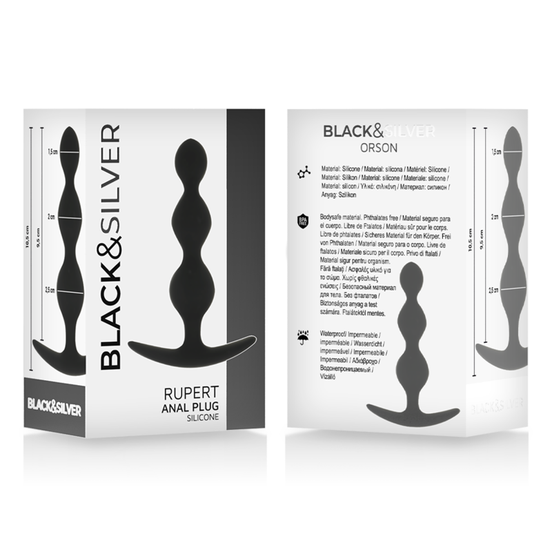 BLACKSILVER - RUPERT ANAL BALL CHAIN 10 CM 5 BLACKSILVER - RUPERT ANAL BALL CHAIN 10 CM - obrazek 5