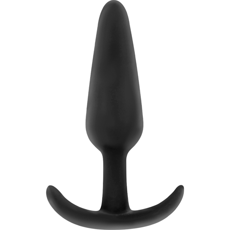 BLACKSILVER - HANSEL SILICONE ANAL PLUG WITH SMALL HANDLE 2 BLACKSILVER - HANSEL SILICONE ANAL PLUG WITH SMALL HANDLE - obrazek 2