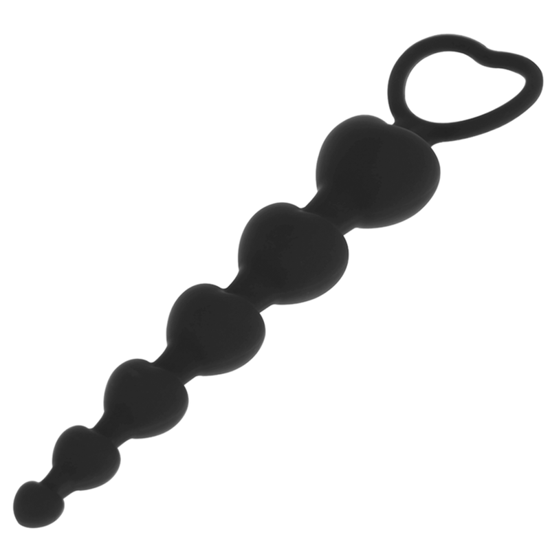 BLACKSILVER - MILA ANAL CHAIN OF HEARTS 18 CM 2 BLACKSILVER - MILA ANAL CHAIN OF HEARTS 18 CM - obrazek 2