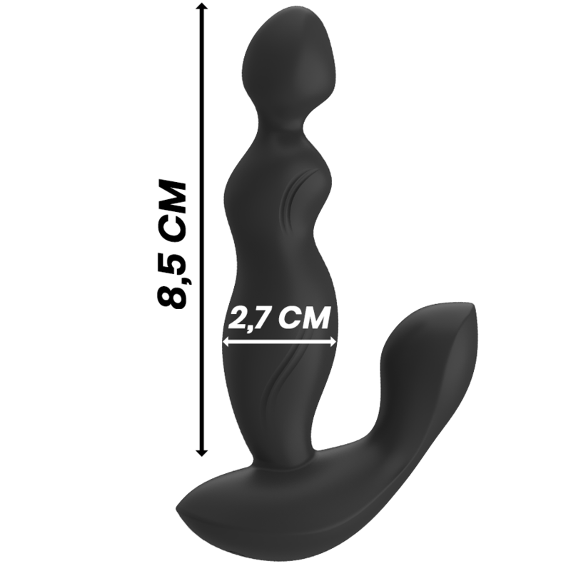 BLACKSILVER - CORA ANAL PLUG SILICONE REMOTE CONTROL 4 BLACKSILVER - CORA ANAL PLUG SILICONE REMOTE CONTROL - obrazek 4