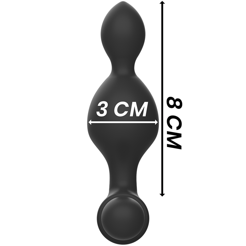 BLACKSILVER - TUCKER SMALL SILICONE ANAL PLUG REMOTE CONTROL 5 BLACKSILVER - TUCKER SMALL SILICONE ANAL PLUG REMOTE CONTROL - obrazek 5