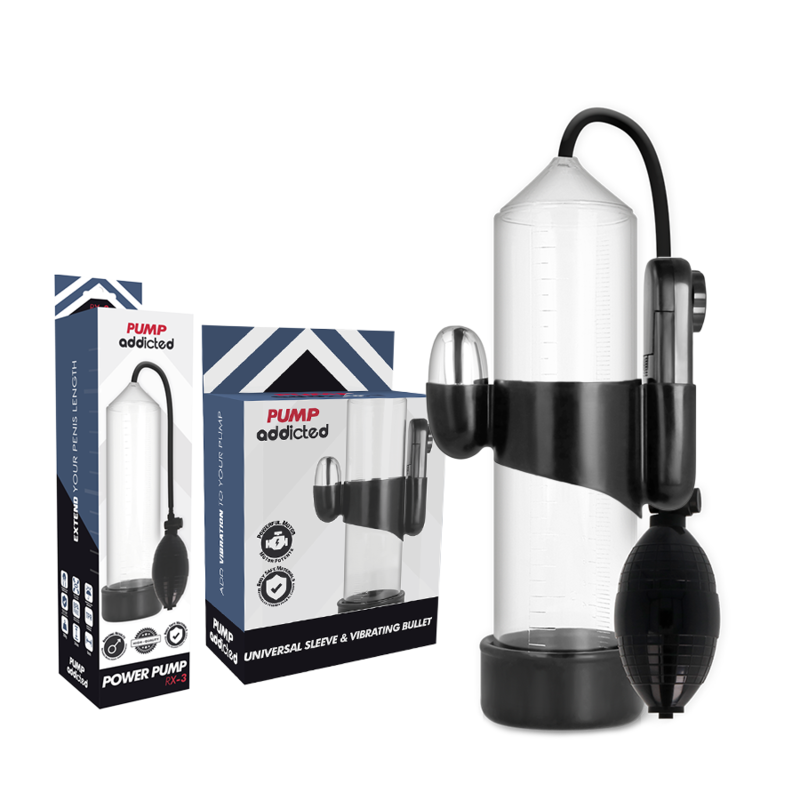 PUMP ADDICTED - RX3 TRANSPARENT VIBRATOR 2 PUMP ADDICTED - RX3 TRANSPARENT VIBRATOR - obrazek 2