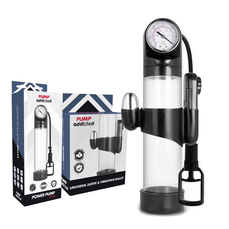 PUMP ADDICTED - RX9 TRANSPARENT VIBRATOR 2 PUMP ADDICTED - RX9 TRANSPARENT VIBRATOR - obrazek 2