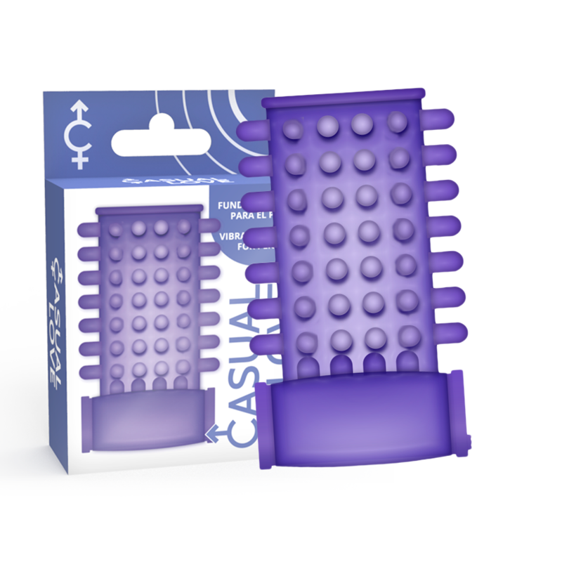 CASUAL LOVE - RING VIBRATING SLEEVE PURPLE 2 CASUAL LOVE - RING VIBRATING SLEEVE PURPLE - obrazek 2