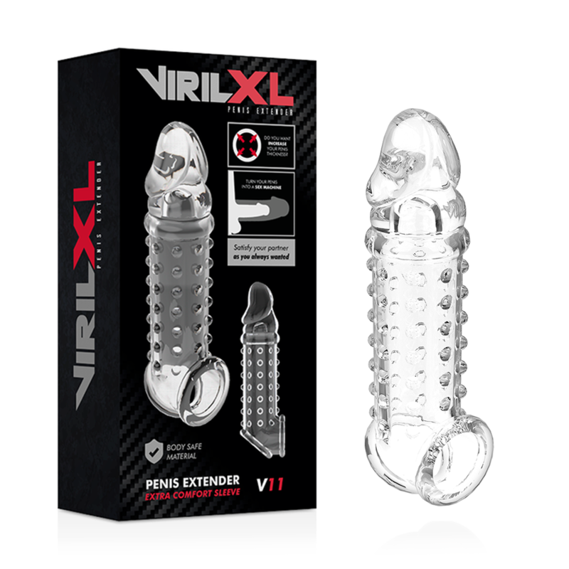 VIRILXL - PENIS EXTENSION AND SHEATH V11 TRANSPARENT 2 VIRILXL - PENIS EXTENSION AND SHEATH V11 TRANSPARENT - obrazek 2