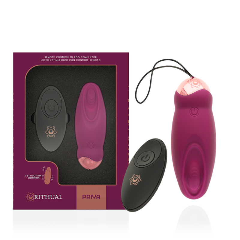 RITHUAL - PRIYA EGG REMOTE CONTROL G-SPOT + VIBRATION 2 RITHUAL - PRIYA EGG REMOTE CONTROL G-SPOT + VIBRATION - obrazek 2