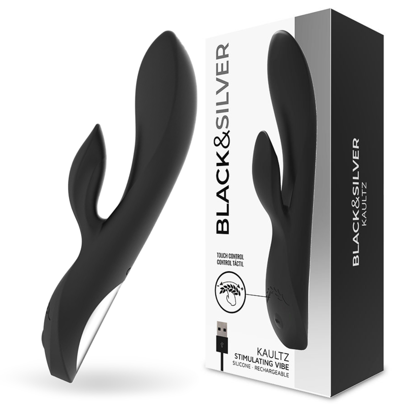 BLACKSILVER - KAULTZ TOUCH CONTROL VIBRATOR 3 BLACKSILVER - KAULTZ TOUCH CONTROL VIBRATOR - obrazek 3