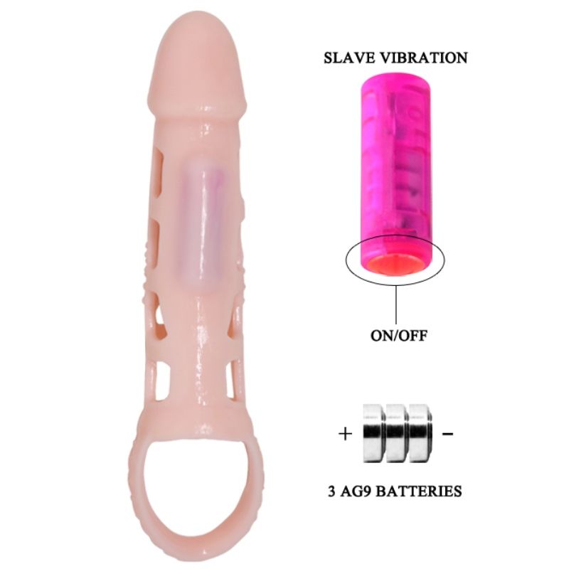 PRETTY LOVE - HARRISON PENIS EXTENDER COVER WITH VIBRATION AND STRAP 13.5 CM 5 PRETTY LOVE - HARRISON PENIS EXTENDER COVER WITH VIBRATION AND STRAP 13.5 CM - obrazek 5