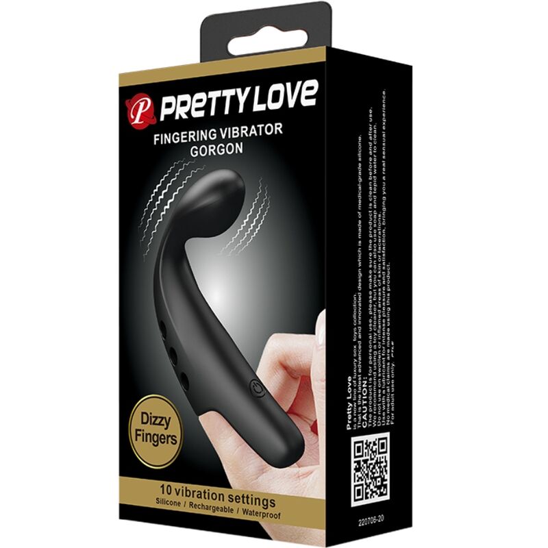 PRETTY LOVE - BLACK GORGON VIBRATOR THIMBLE 5 PRETTY LOVE - BLACK GORGON VIBRATOR THIMBLE - obrazek 5
