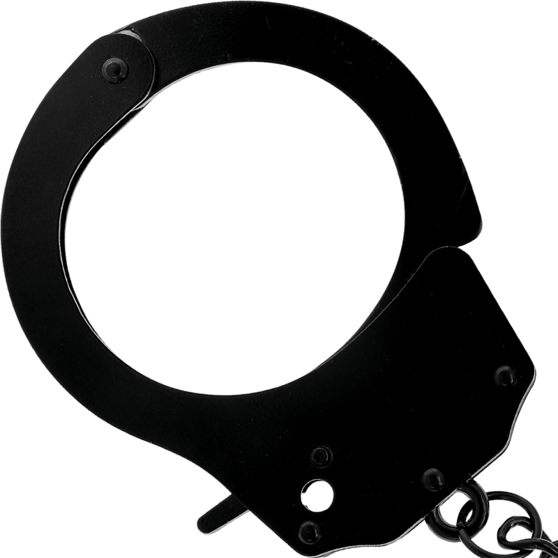 DARKNESS - METAL HANDCUFFS FOR BLACK HANDS 3 DARKNESS - METAL HANDCUFFS FOR BLACK HANDS - obrazek 3