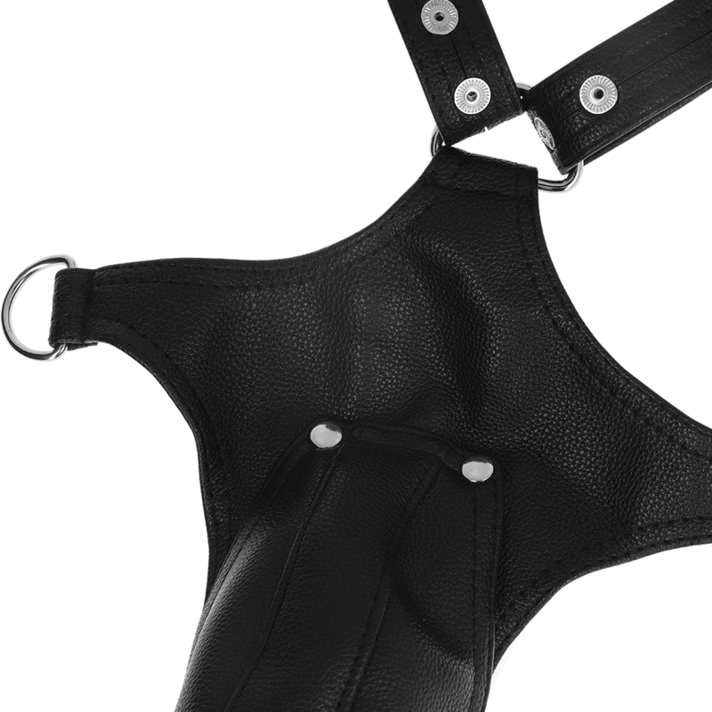 FETISH SUBMISSIVE ATTITUDE - MENS V-SHAPED ECO-LEATHER HARNESS 5 FETISH SUBMISSIVE ATTITUDE - MENS V-SHAPED ECO-LEATHER HARNESS - obrazek 5