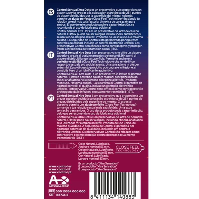 CONTROL - XTRA DOTS 12 UDS 2 CONTROL - XTRA DOTS 12 UDS - obrazek 2