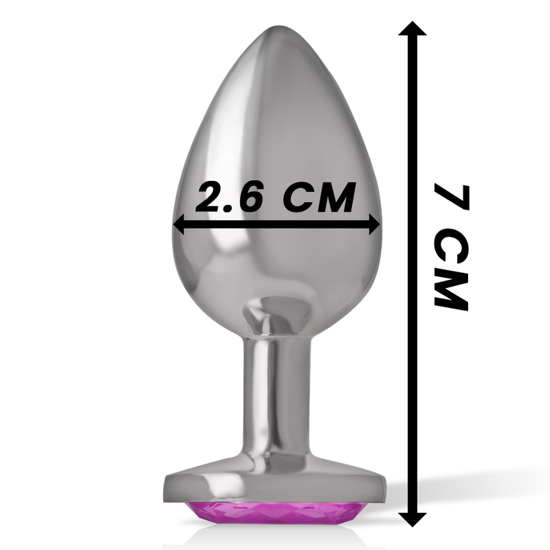 INTENSE - ALUMINUM METAL ANAL PLUG PINK HEART SIZE S 4 INTENSE - ALUMINUM METAL ANAL PLUG PINK HEART SIZE S - obrazek 4